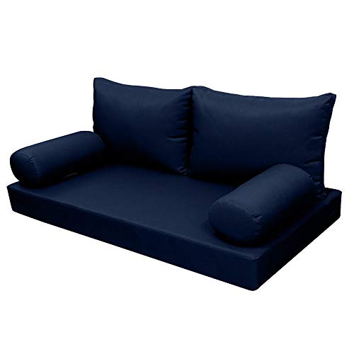  PROLINEMAX |Cover ONLY| Outdoor Style 2 Twin Knife Edge Daybed Mattress Bolster Pillow Fitted Sheet AD101