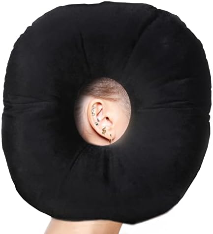  Coceyese Ear Piercing Pillow For Side Sleepers With Ear Hole, Donut Pillow For CNH And Ear Pain Ear Inflammation Pressure Sores, Ear Guard Pillow…