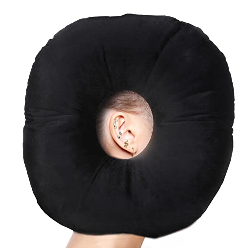  Coceyese Ear Piercing Pillow For Side Sleepers With Ear Hole, Donut Pillow For CNH And Ear Pain Ear Inflammation Pressure Sores, Ear Guard Pillow…