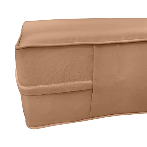  DBM IMPORTS *Cover ONLY*-Style 6 Outdoor Daybed Mattress Bolster Pillow Slipcovers Pipe Trim Queen Size - AD104