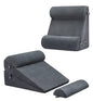  OasisSpace Wedge Pillows For After Surgery - 4pcs Orthopedic Wedge Pillow Set, Memory Foam Sleeping Wedges For Adults, Sitting Pillow For Acid Reflux And GERD, Adjustable Pillow With Removable Cover