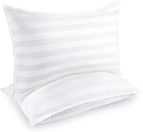  Bed Pillows For Sleeping [Pack Of 2] Cozy Dream Series Hotel Quality Pillows Premium Plush Fiber, Breathable Cooling Cover Skin-Friendly