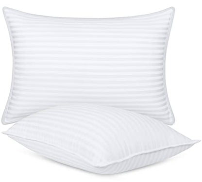  Pillows For Sleeping Queen Size (White), Set Of 2, Cooling Hotel Quality, For Back, Stomach Or Side Sleepers