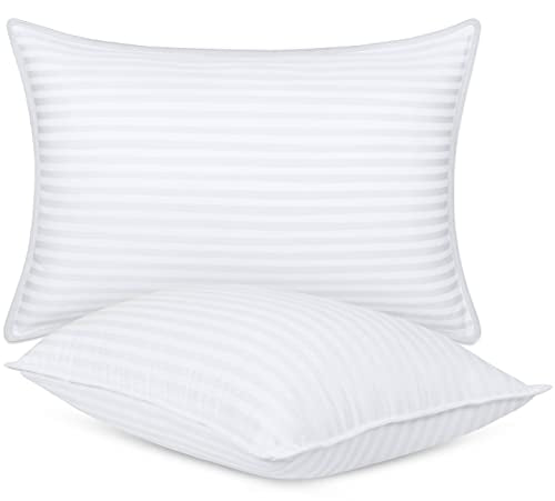  Pillows For Sleeping Queen Size (White), Set Of 2, Cooling Hotel Quality, For Back, Stomach Or Side Sleepers