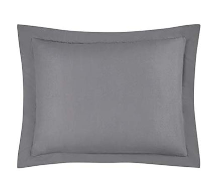  Chezmoi Collection 3-Piece Down Alternative Comforter Set (Queen, Gray)