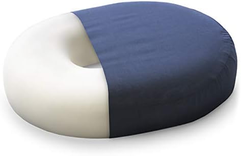  DMI Seat Cushion Donut Pillow And Chair Pillow For Tailbone Pain Relief, Hemorrhoids, Prostate, Pregnancy, Post Natal, Pressure Relief And Surgery, 18 X 15 X 3, Navy
