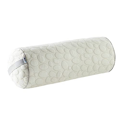  Kingnex Zipper Adjustable Under Knees Bolster Roll Pillow To Relief Lower Back Pain Or Between Legs For Side Sleepers Shredded Latex Cyliner With Organic Cotton Cover 20x8