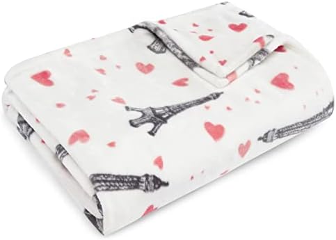 Betsey Johnson Home | Plush Collection | Throw - Ultra-Soft & Cozy Fleece, Lightweight & Luxuriously Warm, Perfect For Bed Or Couch, Bouquet Day 50 X 70