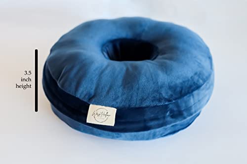  West Hollow Haven Piercing Pillow | Ear Pillow W/Cotton Inner Cover & Polyester Filling |Washable Pillow Case | Donut Pillow For Ear Pain |Ear Piercing & Side Sleeping | Ear Pain Pillows W/Holes
