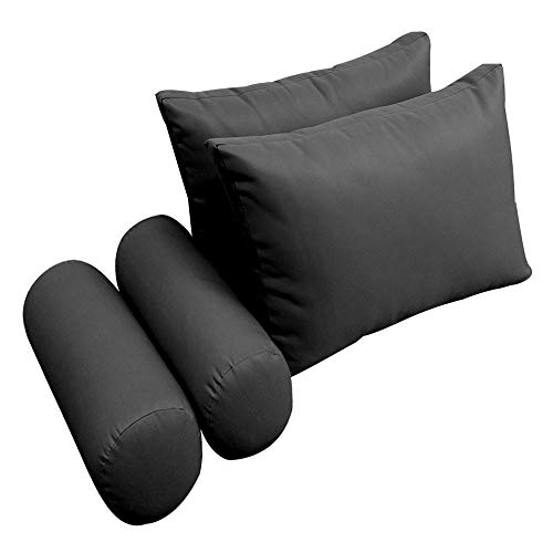  PROLINEMAX |Cover ONLY| Outdoor Style 2 Twin Knife Edge Daybed Mattress Bolster Pillow Fitted Sheet AD003