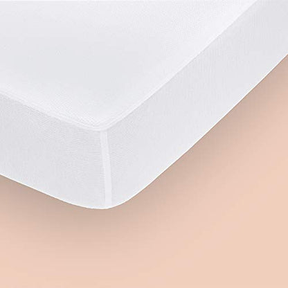  Sleep Waterproof Mattress Protector, Queen, White