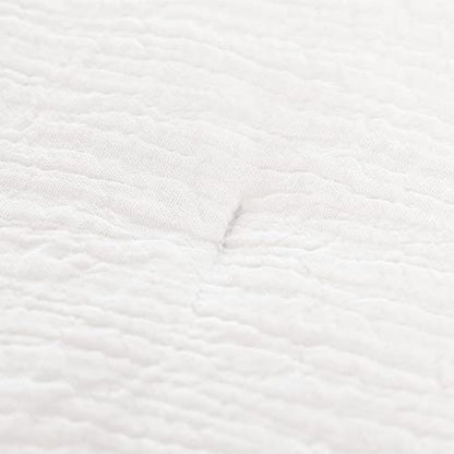  Soft Muslin Comforter Lightweight Oversized King Comforter 120x120, 100% Cotton Breathable Gauze White Bedding Comforter Duvet Insert