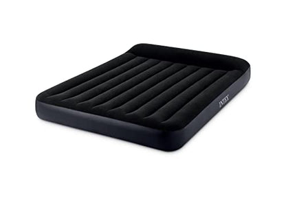  Intex Queen Air Mattress With Built In Pump - 10" Dura Beam Pillow Rest Inflatable Mattress Air Bed With Wholesalehome Inflatable Pillow For Camping, Travel And Home