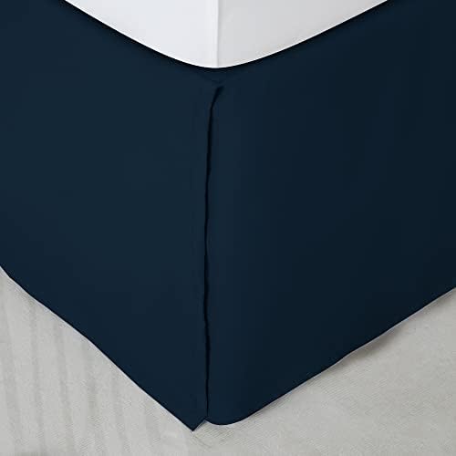  ONIVE Premium Bed Skirt Solid With Pleated Dust Ruffle 15-Inch Drop Easy To Put In Shrink Free And Fade Resistant (Beige, King)