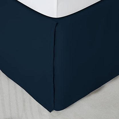  ONIVE Premium Bed Skirt Solid With Pleated Dust Ruffle 15-Inch Drop Easy To Put In Shrink Free And Fade Resistant (Beige, King)