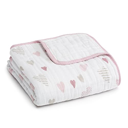  Aden + Anais 100% Organic Cotton Muslin Baby Blanket Crib Bedding For Newborn Baby And Toddler, Nursery Blanket For Boys And Girls, Baby Registry And Shower Gift - Outdoors, Sleepy Forest