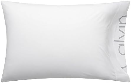 Calvin Klein Modern Cotton Body Solid Set Of 2 Pillowcases, Standard Size, Cotton Modal 170 GSM (White)
