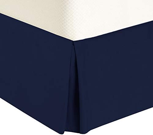  Solid 300 Thread Count, 100-Percent Cotton Full Pleated Tailored With 15-Inch Drop And Split Corners Bed Skirt, Taupe