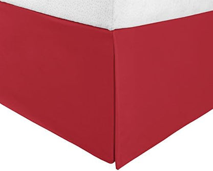 Superior Uperior Infinity Luxury Soft 100% Brushed Microfiber Tailored Bed Skirt With 15” Drop, Wrinkle Resistant With Pleats And Split Corners - Twin XL Bedskirt, Lilac