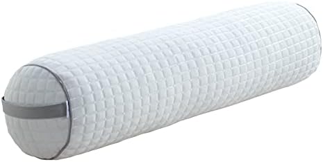  Kingnex Bolster Roll Pillow For Sleeping On Back Or Side Under Knee To Relief Lower Back Pain Between Legs For Side Sleepers Cylinder Pillow With Removable Cooling Cover 24x8