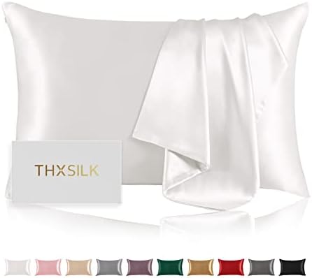  100% Silk Pillowcase For Hair And Skin, Both Sides Grade 6A+ Mulberry Silk Pillow Case With Hidden Zipper, Soft & Smooth White Pillowcases(1pc, Queen Size 20"x30")