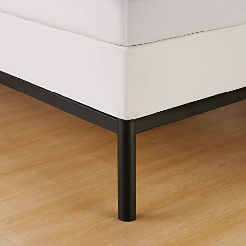 Amazon Basics X Spring Cover - Alternative To Bed Skirt, Elastic Polyester Fabric Wrap Around Band 4 Sides - Queen, Cream
