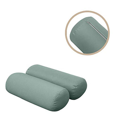  *Cover ONLY*-Style 3 Outdoor Daybed Mattress Bolster Back Pillow Slipcovers Knife Edge Twin-AD002
