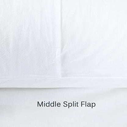 Eyelet Pillow Shams Ruffled King Bright White Shabby Chic Lace Set Of 2 Double Layered Ruffle Farmhouse Pillowcases Country French Cottage Embroidered Floral Victorian Pretty Elegant Trim 20x36