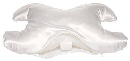  Save My Face Le Grand White Satin Pillow