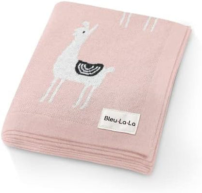  Baby Swaddle Blanket - 100% Luxury Cotton Knit Soft Cozy Lightweight Unisex Receiving Swaddle Crib Stroller Quilt Blanket For Shower Gift Registry For Newborns Infants Toddlers (Sheep - Khaki)