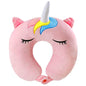  SpecialYou Kids Unicorn Travel Neck Pillow For Airplane, Car, Train Neck Support For Sleeping Resting, Soft Memory Foam Insert And Cute Pink Unicorn Animal Plush Pillow Cover Chirldren Gifts