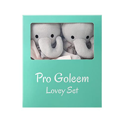  Pro Goleem Elephant Security Blanket With Stuffed Animal Snuggle Toy Lovey Soft Lovie Baby Registry Search Baby Girl Gifts For Infant And Toddler Pink 16 Inch