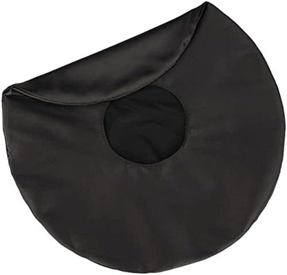  D. Cozy Ear Piercing Pillow For Side Sleepers CHN Pillow With Hole For Ear Pain Inflammation Pressure Sores Side Sleeping O-Shaped Donut Guard With Removable Cover Silk Gray