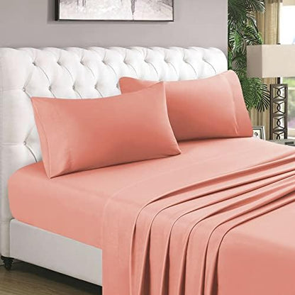  HOMEIDEAS 4 Piece Bed Sheets Set (Queen, Gold), 1800 Bedding Soft Brushed Microfiber Luxury Sheets, Deep Pockets, Easy Care, Wrinkle & Fade Free