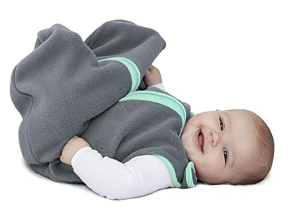  Baby Sleeping Bag Sack - Premium Polar Fleece, Indoor Wearable Blanket - Boys & Girls. Fits Infants, With Convenient Shoulder Straps For Safe & Comfortable Sleep, Mocha, Medium (6-18 Months)