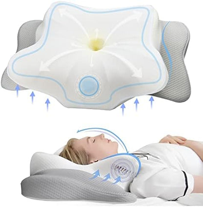  Cervical Pillow For Neck & Shoulder Pain Relief Sleeping - Ergonomic Contour Pillows - Memory Foam Pillow For Side, Back & Stomach Sleepers - Queen Size