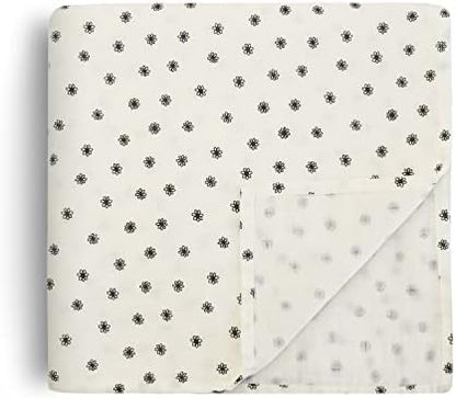  Mushie Muslin Baby Swaddle Blanket | 100% Organic Cotton (Sun)