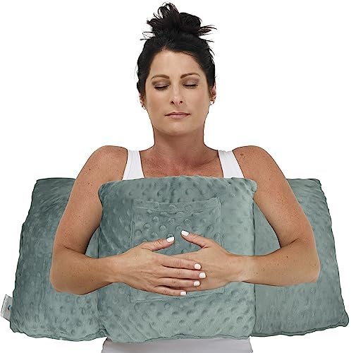  Mastectomy Pillow - Post Surgery Pillow, Breast Pillow For After Heart Surgery, Breast Reduction & Augmentation Patients - Heart Pillow For Sleeping, Recovery & Seatbelt Protection-Surgery Pillow Gift