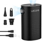  Electric Air Pump,Lecone Portable Quick Air Pump For Inflatables With 4 Nozzles, 4000mAh Battery USB Rechargeable Inflator Deflator For Air Mattress Bed, Swimming Ring, Inflatable Pool Toy And Camping
