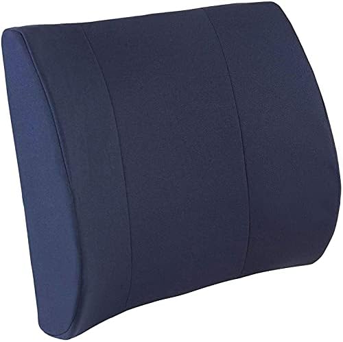  DMI Lumbar Support Pillow For Chair To Assist With Back Support With Removable Washable Cover And Firm Insert To Ease Lower Back Pain While Improving Posture, 14 X 13 X 5, Contoured Foam, Elite, Gray