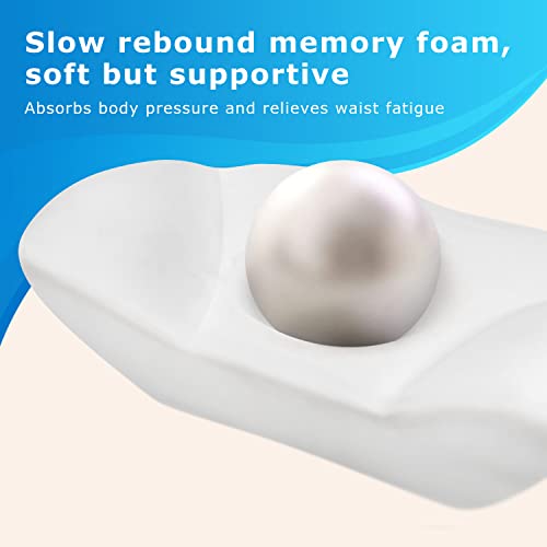  Lumbar Support Pillow For Office Chair For Low Back Pain Relief - Mini Side Wedge Shape Lumbar Pillow For Chair Comfort Your Lower Back Area (Dark Gray)