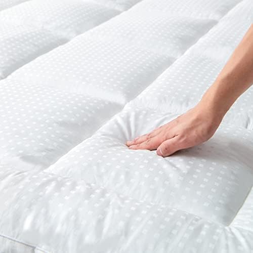  Queen Size Mattress Protector 100% Waterproof (Top And Sides) Bamboo Mattress Cover 3D Air Fabric Cooling Mattress Pad Cover Ultra Soft Breathable Noiseless 8"-21" Deep Pocket