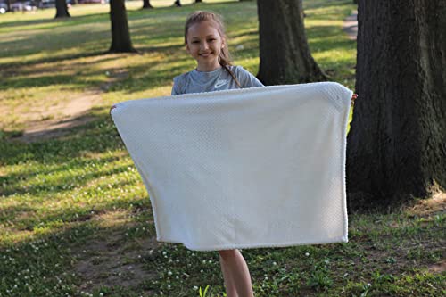  NICE COM SUPPLY Set Of 2 - Kids Travel Blanket (White, 28Wx40L)