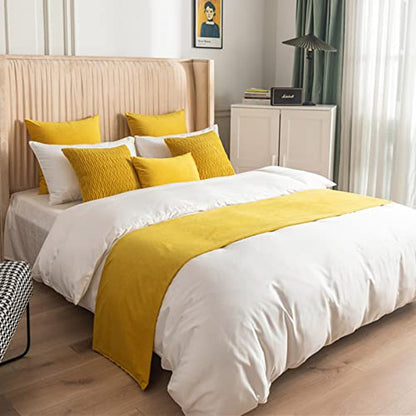  Hotel Bed Runner Scarf Bedroom Modern Bedspreads Decoration For Queen King Double Single Size Bed Throws For Foot Of BedTail Towel Bedding Protection, 180X45cm For 1.5m Bed
