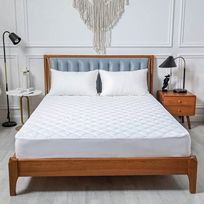  Quilted Waterproof Twin XL Mattress Protector Pad For College Dorm Room Bed Soft Noiseless Fitted Matress Cover With Elastic Pocket