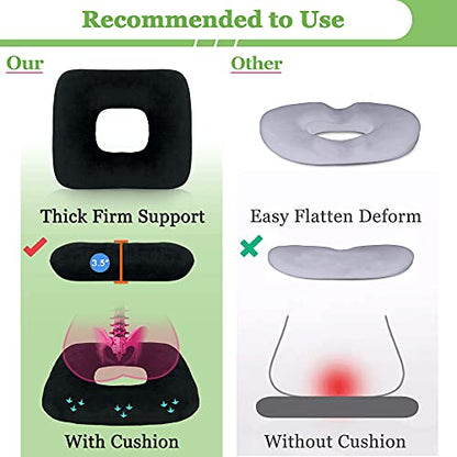  Bed Sore Cushions For Butt Positioning Pillow Pressure Ulcer Cushion Donut Pressure Relief Pillow Wedge For Sleeping Position Wedge After Surgery Turning Back Body Leg Support Medical Seat Cushion
