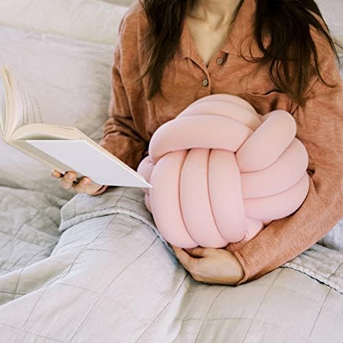  Bearaby Hand-Crafted Knot Pillow Ball - Relieve Stress With Oeko-TEX Certified Organic And Gently Weighted Material - Handcrafted From Natural Rubber Foam (Asteroid Grey, Large)