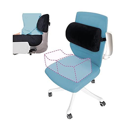  AOSSA BBL Pillow Back Support Brazilian Pillow After Surgery Butt Pillows For Woman Post Recovery Butt Lift Sitting Driving Chair Seat Cushion(Back Support Only) (Black)