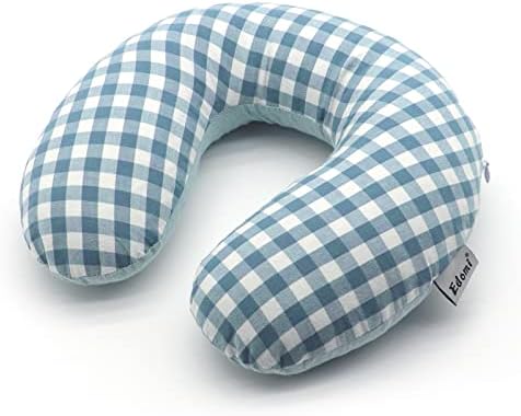 Edomi Buckwheat Neck Pillow For Sleeping U Shaped Pillow Cooling Travel Head Support Pillow For Neck Pain Relief Side Sleepers Buckwheat Hulls Concealed Zipper (12x12 Inch, AB-Black)