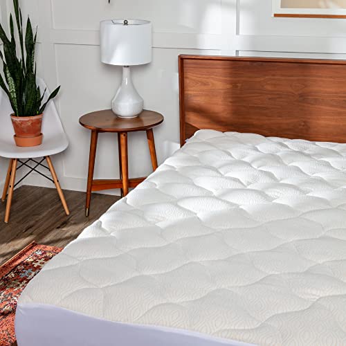  Copper Mattress Topper Pad Queen - Extra Plush Pillowtop - 18” Deep Pockets